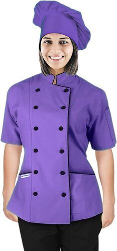 Short Sleeve Women Chef Coat