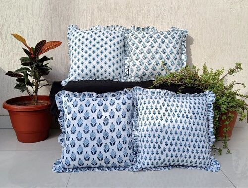 Block Print Pillow Cover