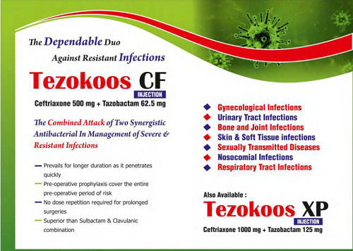 Ceftriaxone And Tazobactam Injection