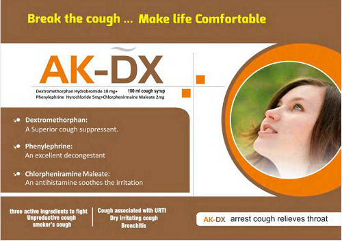 AK-DX Cough Syrup 100ml Pack