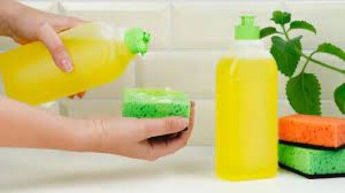 Yellow Color Dish Washer Liquid