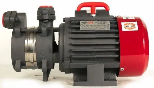 1 Hp Red And Black Color Mild Steel Centrifugal Self Priming Pump