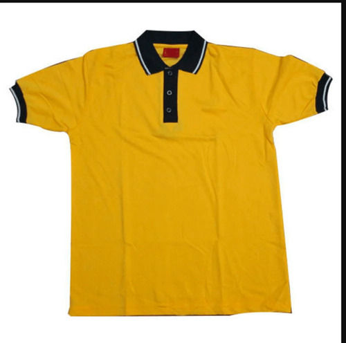 Yellow Cotton School Uniform T-Shirts