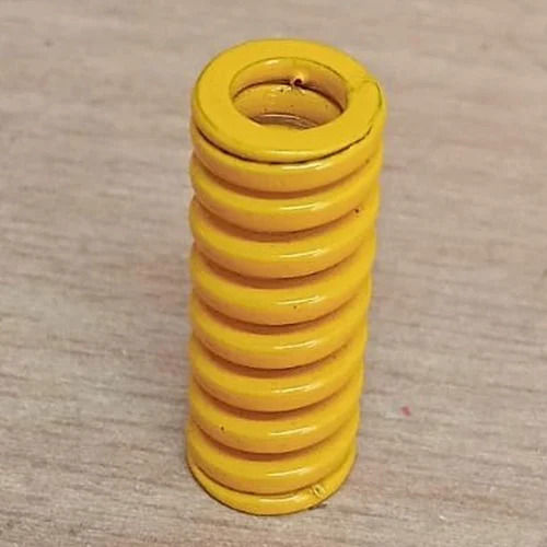 Compression 4 Inches Yellow Mild Steel Die Spring