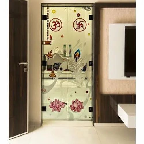 Durable Modular Decorative Printed Glass Door