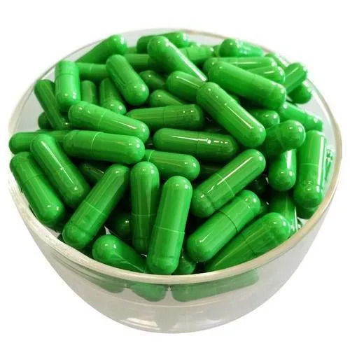 Green Empty Hard Gelatin Capsules