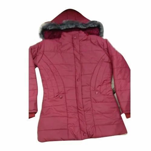 Honda Women Ladies Maroon Winter Jackets