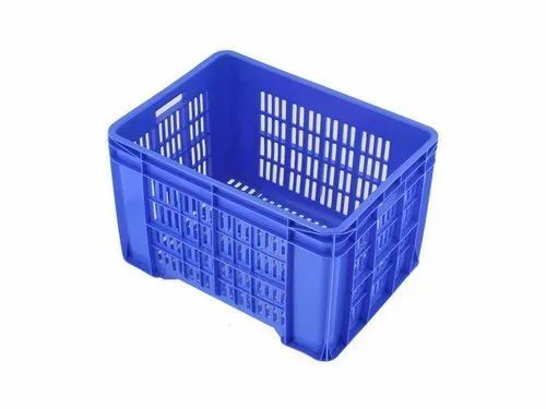 Rectangular Mesh Fruit Plastic Crate For Fruits Storage