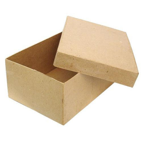 Brown Color Plain Pattern Square Corrugated Box