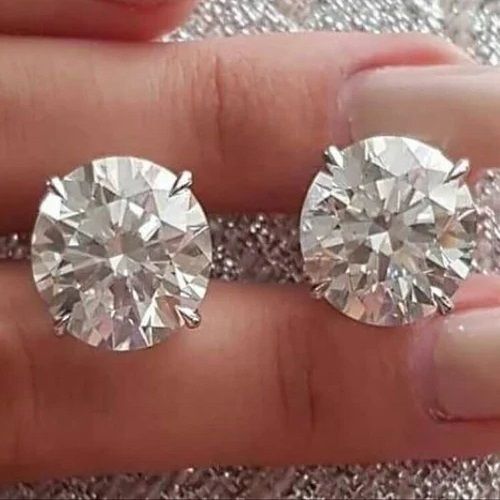 Skin Friendly Diamond Stud Earrings