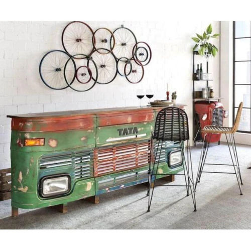 Handicraft Truck Design Vintage Furniture Bar Counter