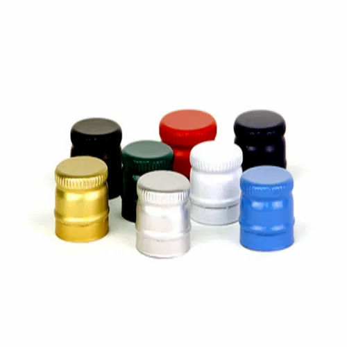 Multi Color Plain Pattern Aluminium Ropp Caps