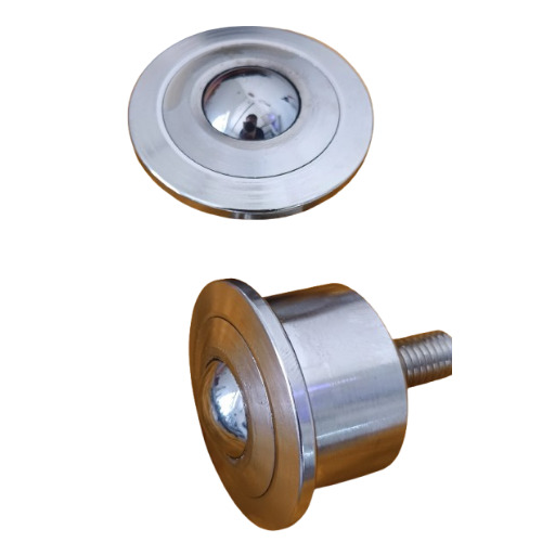 Ball Transfer Unit - Stainless Steel, Round Shape, Polished Finish | Silver Color, Industrial Use Applications
