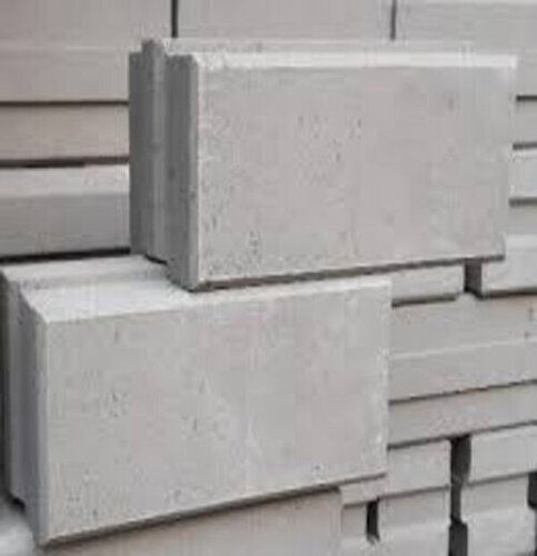 Grey Color Rectangular Shape Side Wall Cement Brick