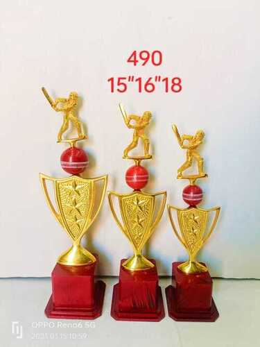 Fancy Cricket Award Trophy - Lightweight Design, Easy to Clean | Quality Tested, Various Sizes Available