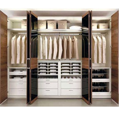 Modular Wooden Wardrobe - Solid Wood, Eco-Friendly Design | Indian Style Living Room Furniture, Durable Indoor Storage Solution