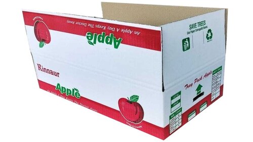 Eco Friendly Printed Apple Packaging Corrugated Box