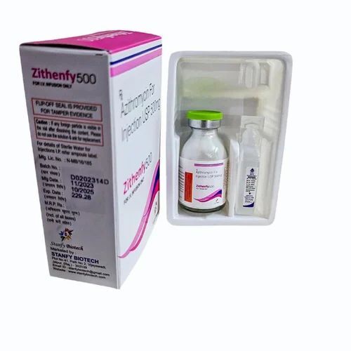 Medicine Grade Pharmaceutical Liquid Form Azithromycin 500 Mg Injection