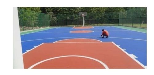 Green And Red Basketball Court Floorings