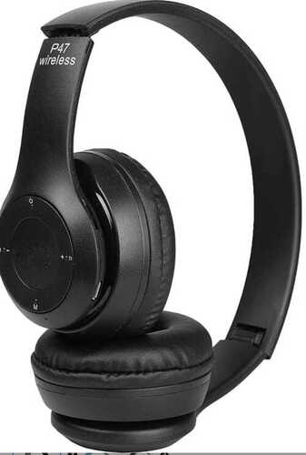 Portable Durable Black Wireless Bluetooth Headphones