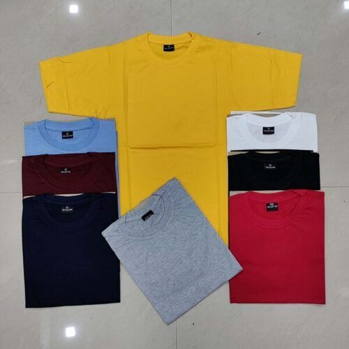 Multi-color Half Sleeves Round Neck Casual Wear T-shirts