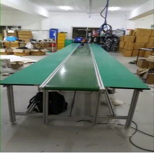 PVC Conveyor Belt - Premium Grade, Green Color, Heat Resistant, Motor Driven, Polished Finish, Roll Packaging | Optimal Quality for Conveyor Applications