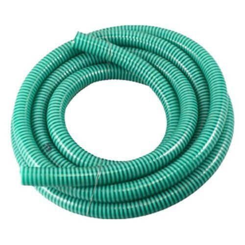 PVC Suction Pipes - Standard Size, Green Round Design | High Strength, Flexible, Medium Pressure, Leak and Weather Resistant, Easy to Use