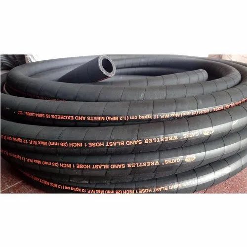 Black Color Round Shape Sand Blast Hose