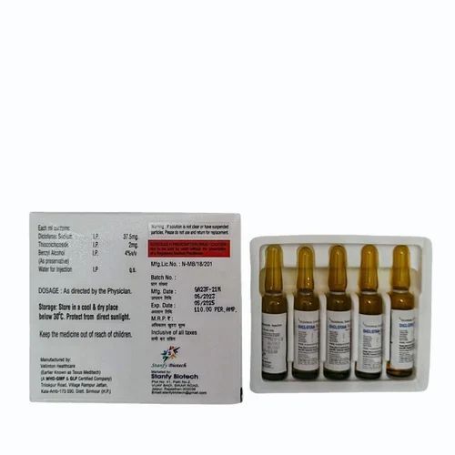 Diclofenac Sodium Thiocolchicoside Injection 25 mg