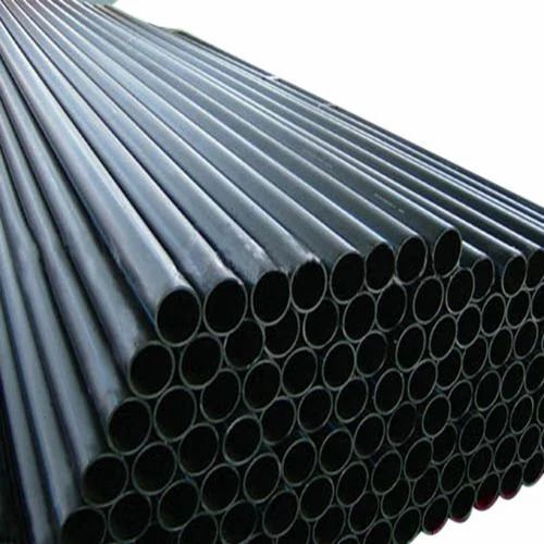 Black Color Round Shape Polished Finish Steel Pipes