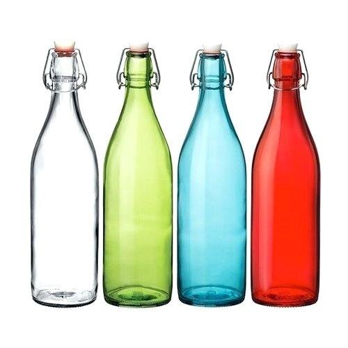 Colorful Glass Water Bottles 