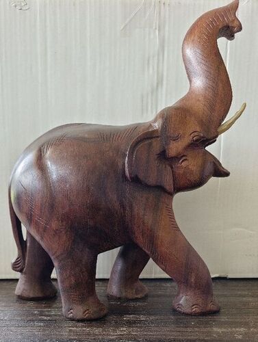 Teakwood Handcrafted Rajwadi Elephant