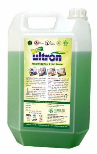 Green Color Liquid Form Herbal Floor Cleaner For Cleaning