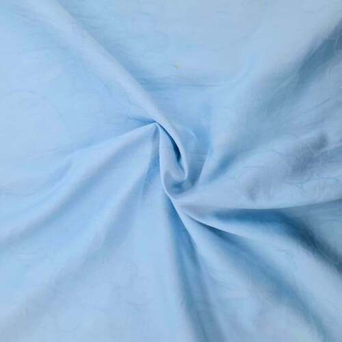 Shrink Resistance And Premium Design Sky Blue Plain Cotton Fabric