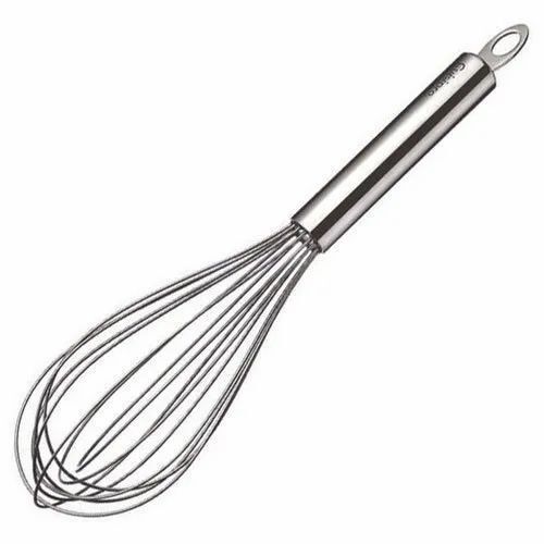 Stainless Steel Silver Handy Whisk For Milk, Yogurt, Egg, Lassi And Chaas