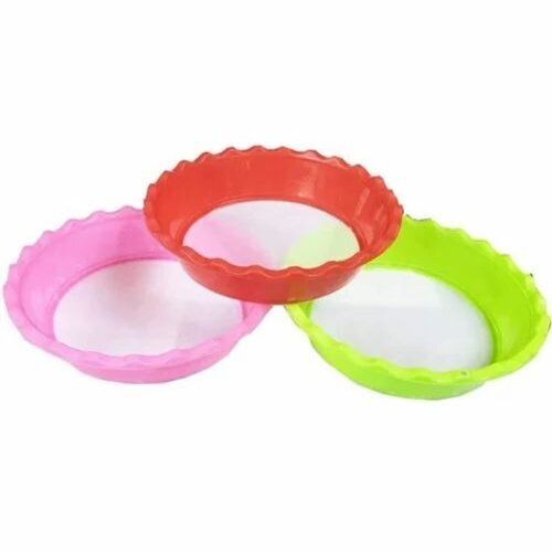 Light Weighted Portable Crack Resistant Plastic Round Shape Flour Strainer