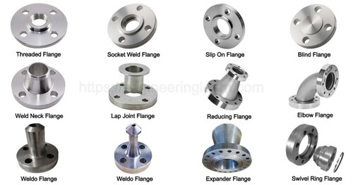 High Strength Stainless Steel Flange - Multi-Type Round Shape | Durable Rust Free Corrosion Resistant Silver Finish