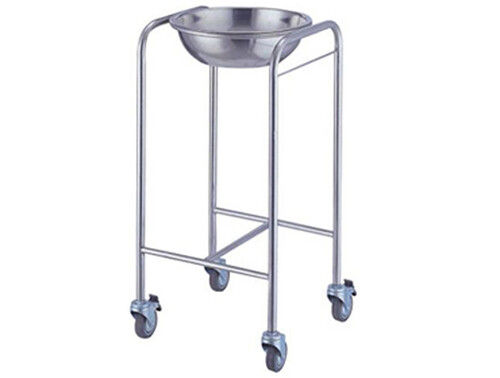 Stainless Steel Standing Bowl Trolley