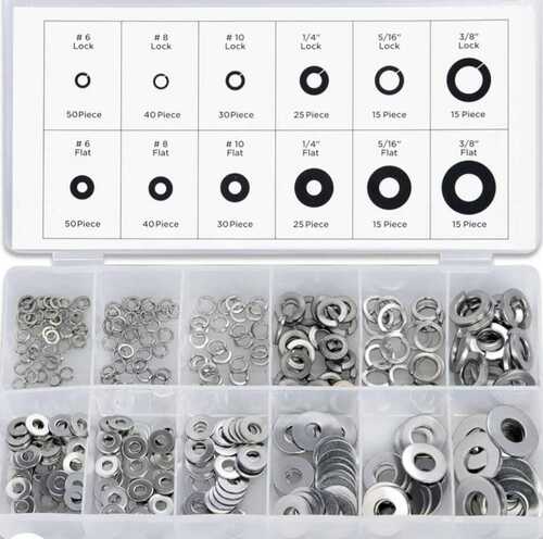 Silver Color Round Shape Stainless Steel Flat Washers