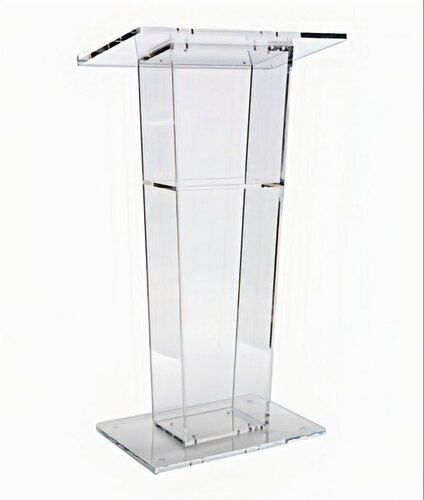 White Acrylic Podium For School,Office And College Use