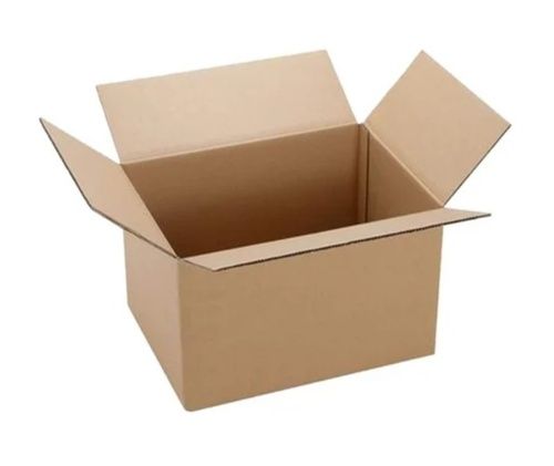 Brown Corrugated Carton Box - Lightweight, Moisture Resistant, Glossy Lamination | Eco-Friendly, Biodegradable, Recyclable, Disposable, Rectangular Shape