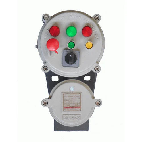 Grey Color Metal Body Flameproof Push Button Stations For Industrial