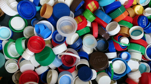 Multi-Size Colored Plastic Bottle Caps