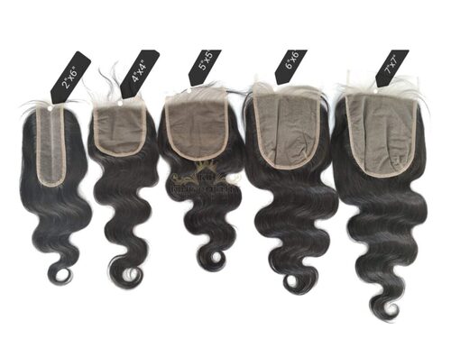 Natural Black Curly Hair Closures - Durable Eco-Friendly Material | Perfect for Personal and Parlour Use