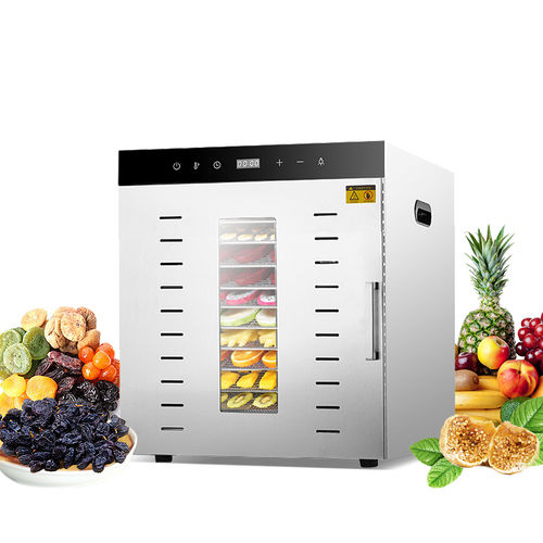 Stainless Steel 12 Trays Fruit Drier Dehydrator Food Dryer Machine For Home Use