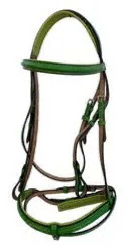 Stylish and Durable Green Leather Bridle