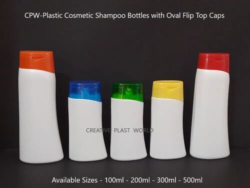 Plastic Flip Top Cap Herbal Shampoo Bottle