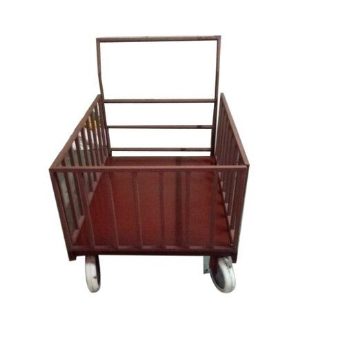 Platform Mild Steel Hand Trolley For Material Handling