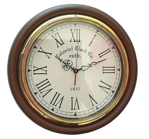 Wooden Wall Clock, 16 Inch