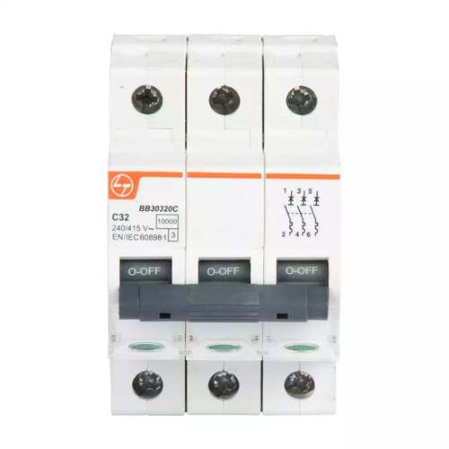 Wall Mounted Shock Resistant High Efficiency Electrical 3 Way MCB Switch